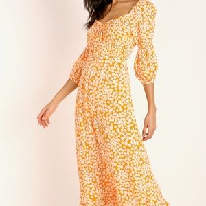 Faithful the Brand floral print midi dress